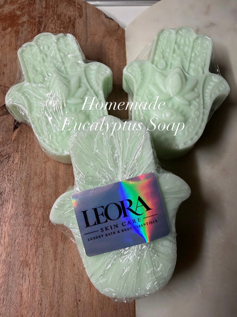 Homemade Eucalyptus Soap - Light green